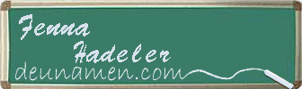 Fenna Hadeler Visitenkarte